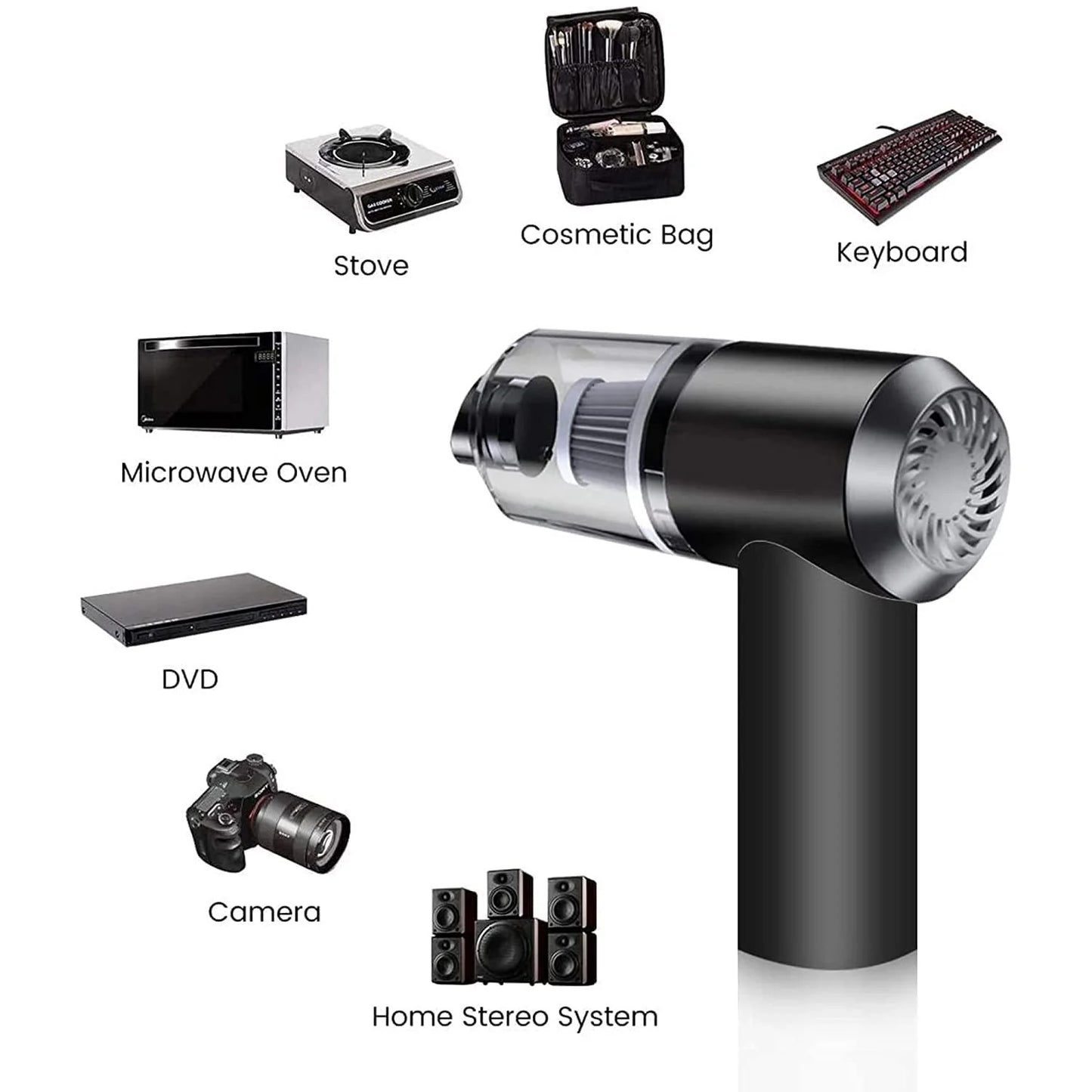 Wireless Handheld Vacuum Cleaner – 120W USB Rechargeable Portable Car & Home Vacuum
