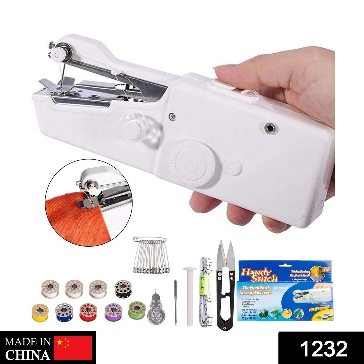 Handheld Mini Cordless Sewing Machine – Portable Quick Stitch Repair Tool