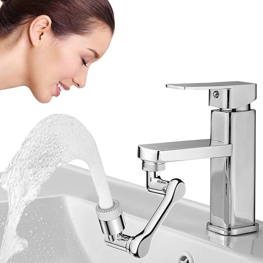 1080° Rotating Faucet Aerator & Splash Filter Extender – Water Saving Tap Nozzle
