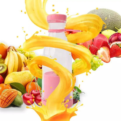 Portable USB Blender Juicer with 6 Blades – Rechargeable Mini Smoothie Maker