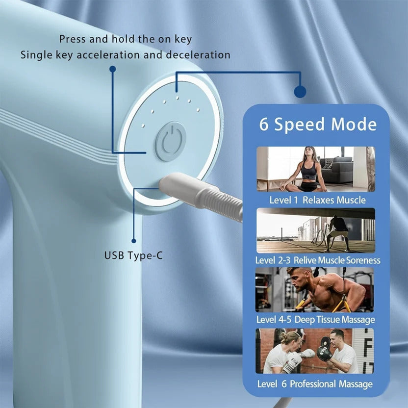 Electric Massage Gun – Deep Muscle Relaxation & Recovery Therapy Device