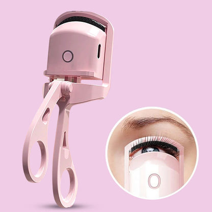 Electric Heated Eyelash Curler – USB Rechargeable (1 Pc) | Long-Lasting Natural Curl in Seconds