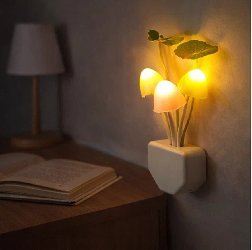 Mushroom LED Night Lamp – Soft Glow Smart Light for Cozy Nights