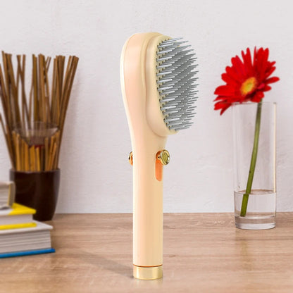 Self-Cleaning Anti-Static Massage Hair Comb – Smooth, Tangle-Free Hair in Seconds