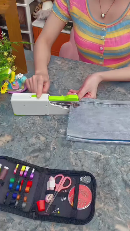 Handheld Mini Cordless Sewing Machine – Portable Quick Stitch Repair Tool