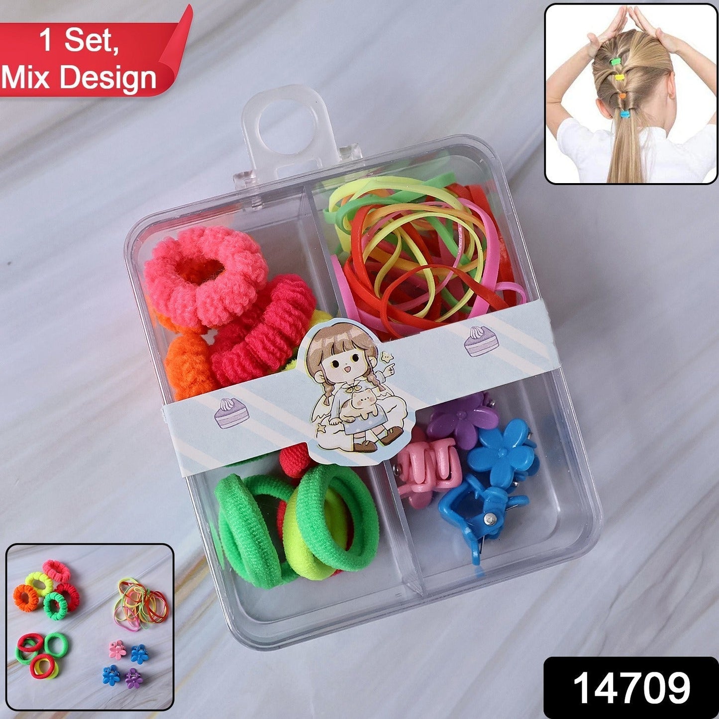 Cute Hair Bands and Clips Combo