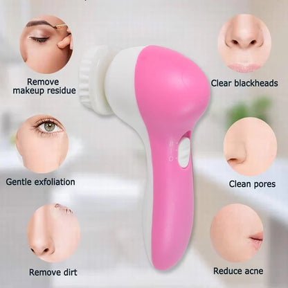 Waterproof Facial Cleansing Brush & Massager – Deep Clean, Smooth & Glowing Skin